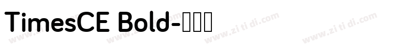 TimesCE Bold字体转换